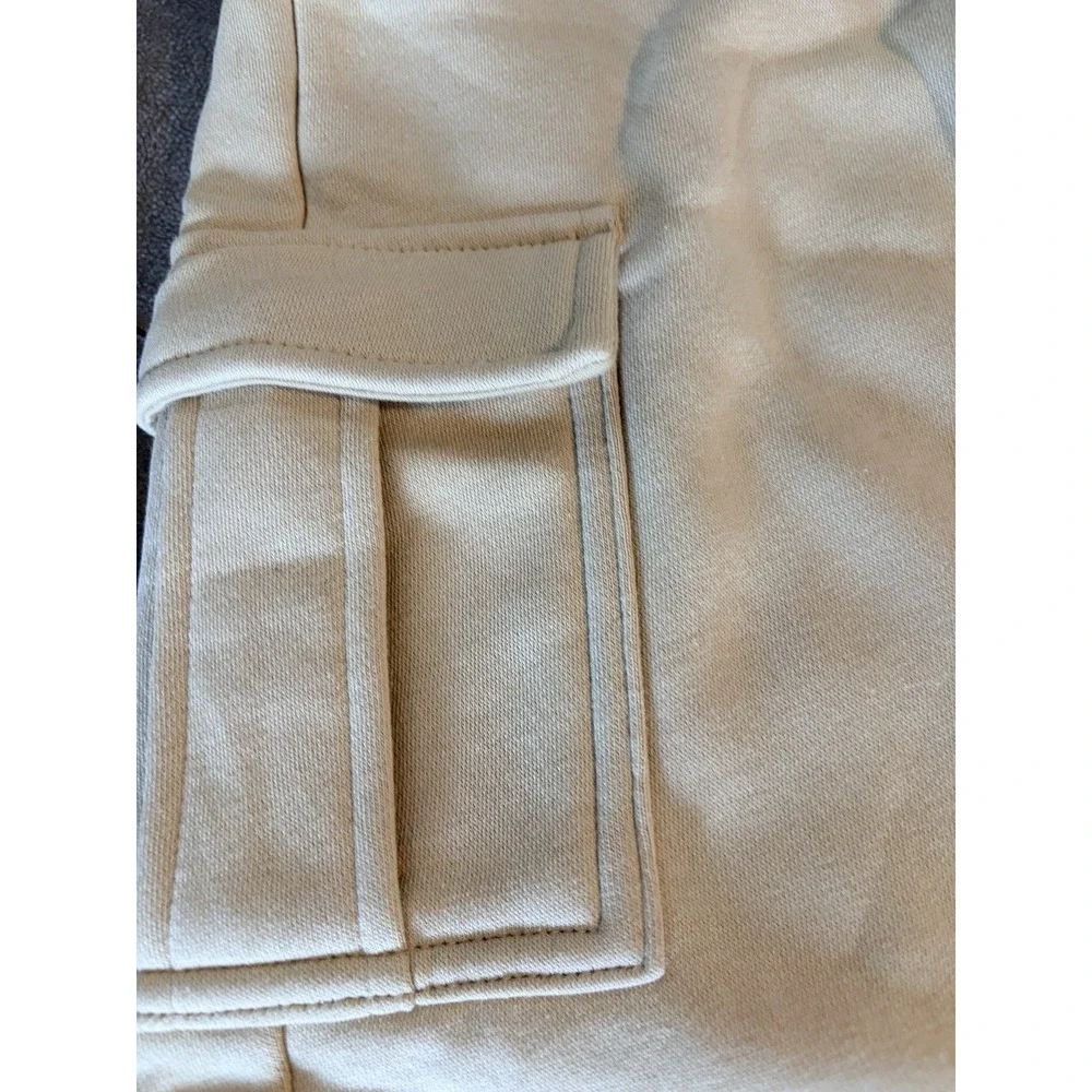 Art Class Easy On and Off Sweatpants W Pockets - Tan - XS (4/5)